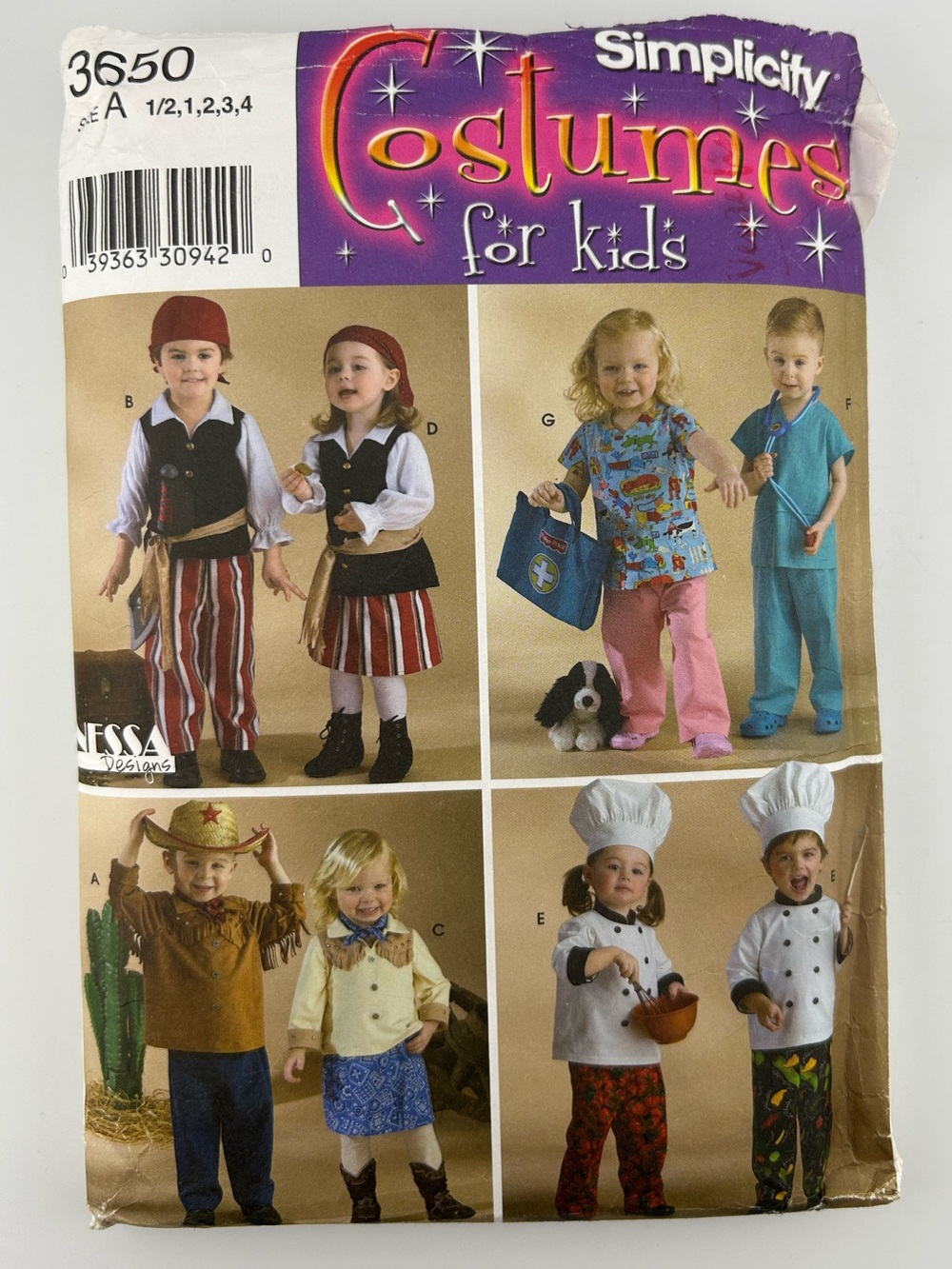 🪡 SIMPLICITY Child Costumes Sewing Pattern 3650 - Picture 7 of 8